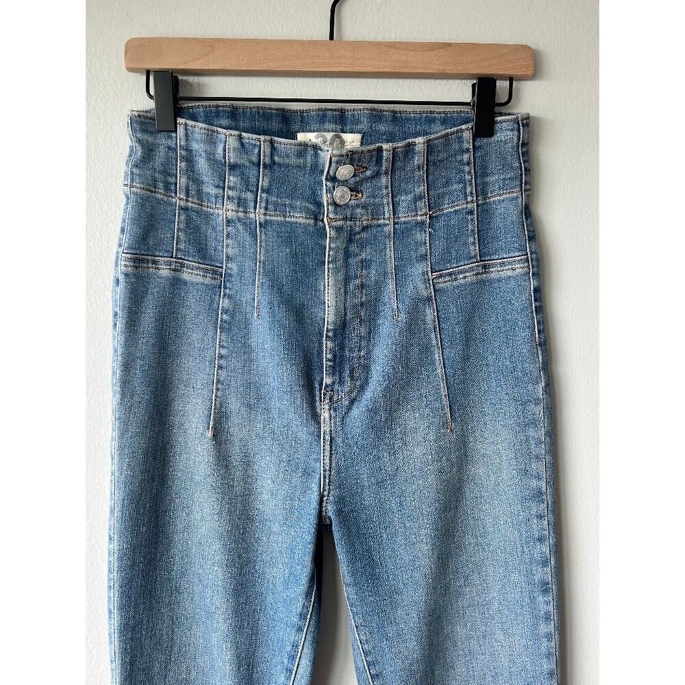 We The Free by Free People Jayde Flare Jeans Size 30 High Rise Bell Bottom - Picture 4 of 14